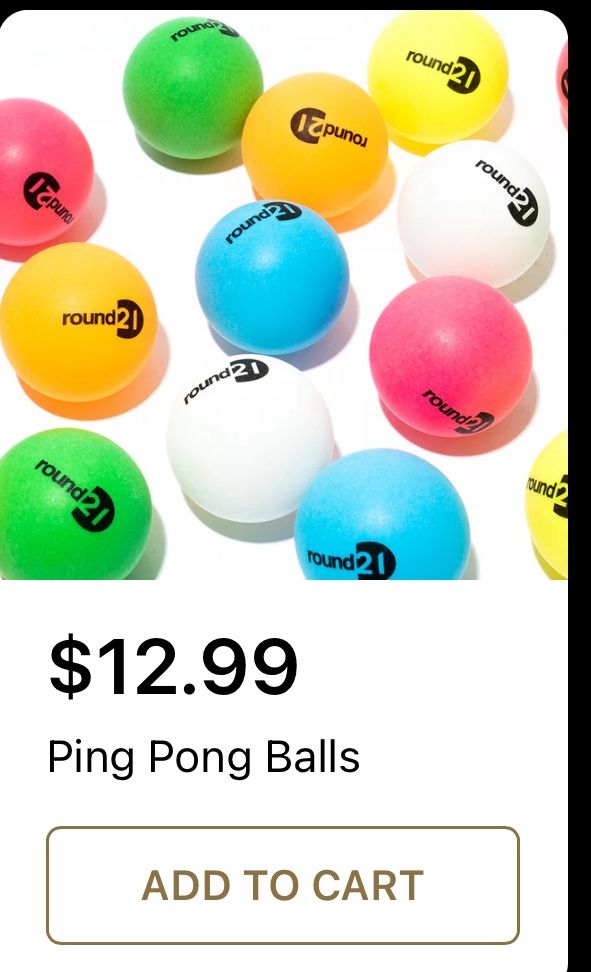 Round 21 Ping pong Balls