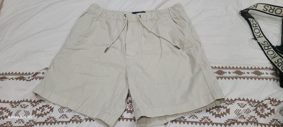 Beige Drawstring Casual Shorts American Eagle