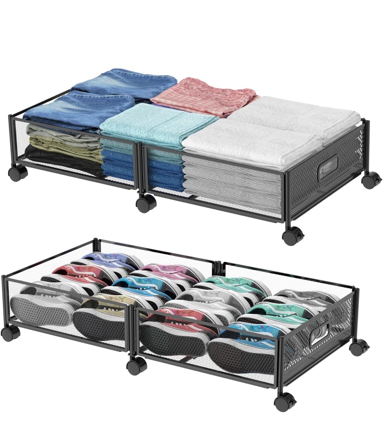 Under Bed Storage with Wheels, X(2)
