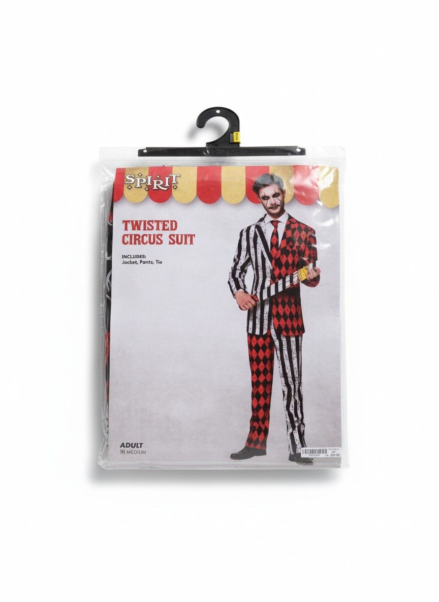 NEW Spirit Halloween Twisted Circus Suit - Adult Medium - Perfect for Halloween!