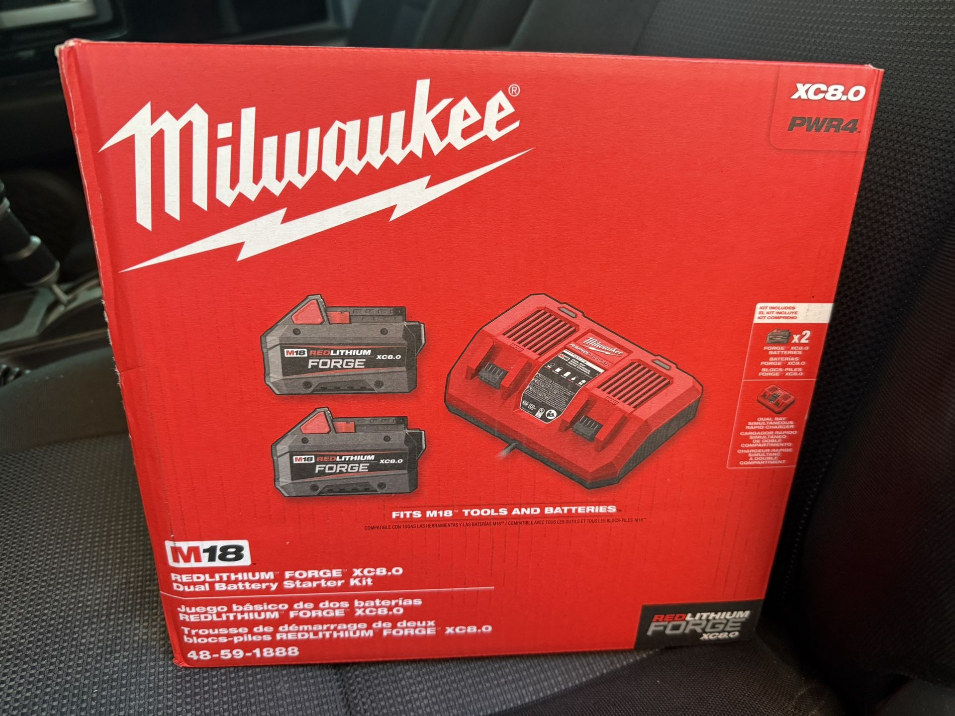 Milwaukee M18 Batteries And Charger 
