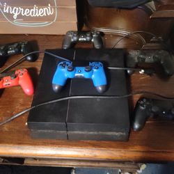 Two PlayStation 4's And Six Controllers For Sale