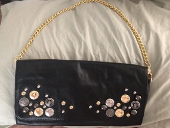 Isabella Fiore purse/large clutch. Whiting and Davis/metallic small purse and Santi small purse