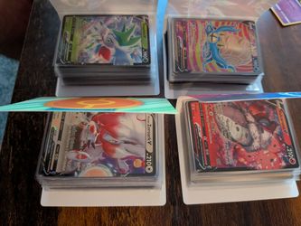 4 Pokemon Mini Binders 120 Holos, 240 Cards Total. Fully STACKED!