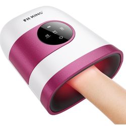 FIT KING Hand Massager with Heat for Hand Massage and Arthritis Carpal Tunnel Finger Numbness Relief - Cordless & Portable & Touch Screen - Birthday G