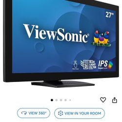 BRAND NEW !    ViewSonic TD2760 27 Inch 1080p 10-Point Multi Touch Screen Monitor with Advanced Ergonomics RS232 HDMI and DisplayPort