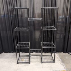 Black Multi-Tier Metal Wire Plant Stand