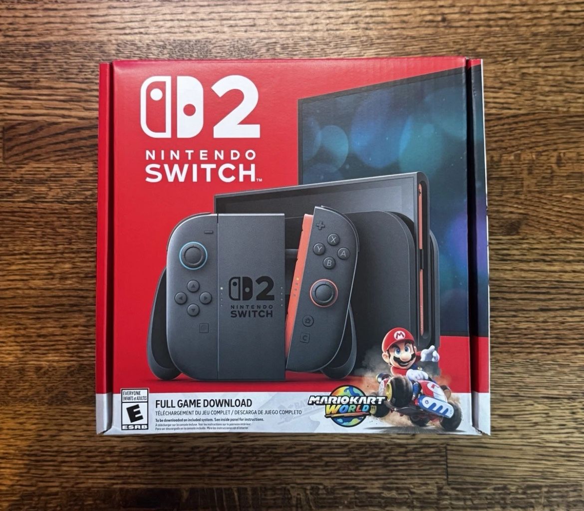 🔥🔥🔥 Switch 2 Console + Mario Kart World Game Bundle |