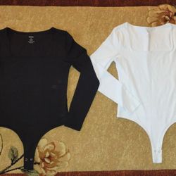 Bodysuit Black And White Size Medium 