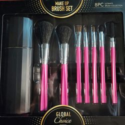 8 Piece Makeup Brush Set