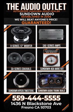Sundown Audio On Sale!!
