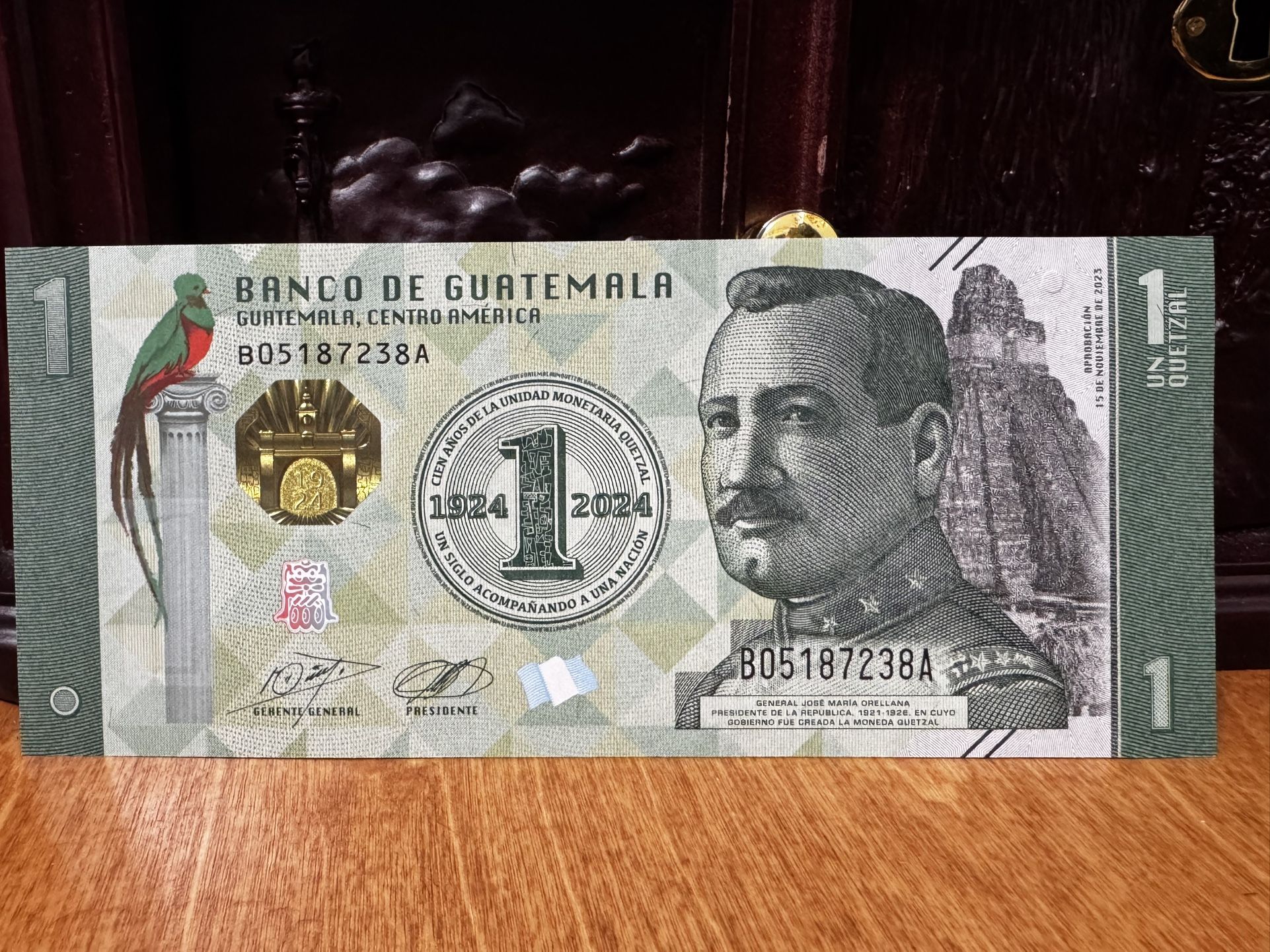 Banco De Guatemala Un Quetzal 2024 Commemorative