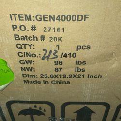 Propane/gas Generator Dual Fuel New In Box