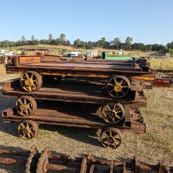 Antique Mining Or Lumber Cart