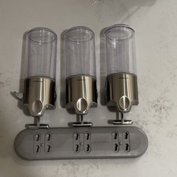 simplehuman Triple Wall-Mount Shower Dispenser