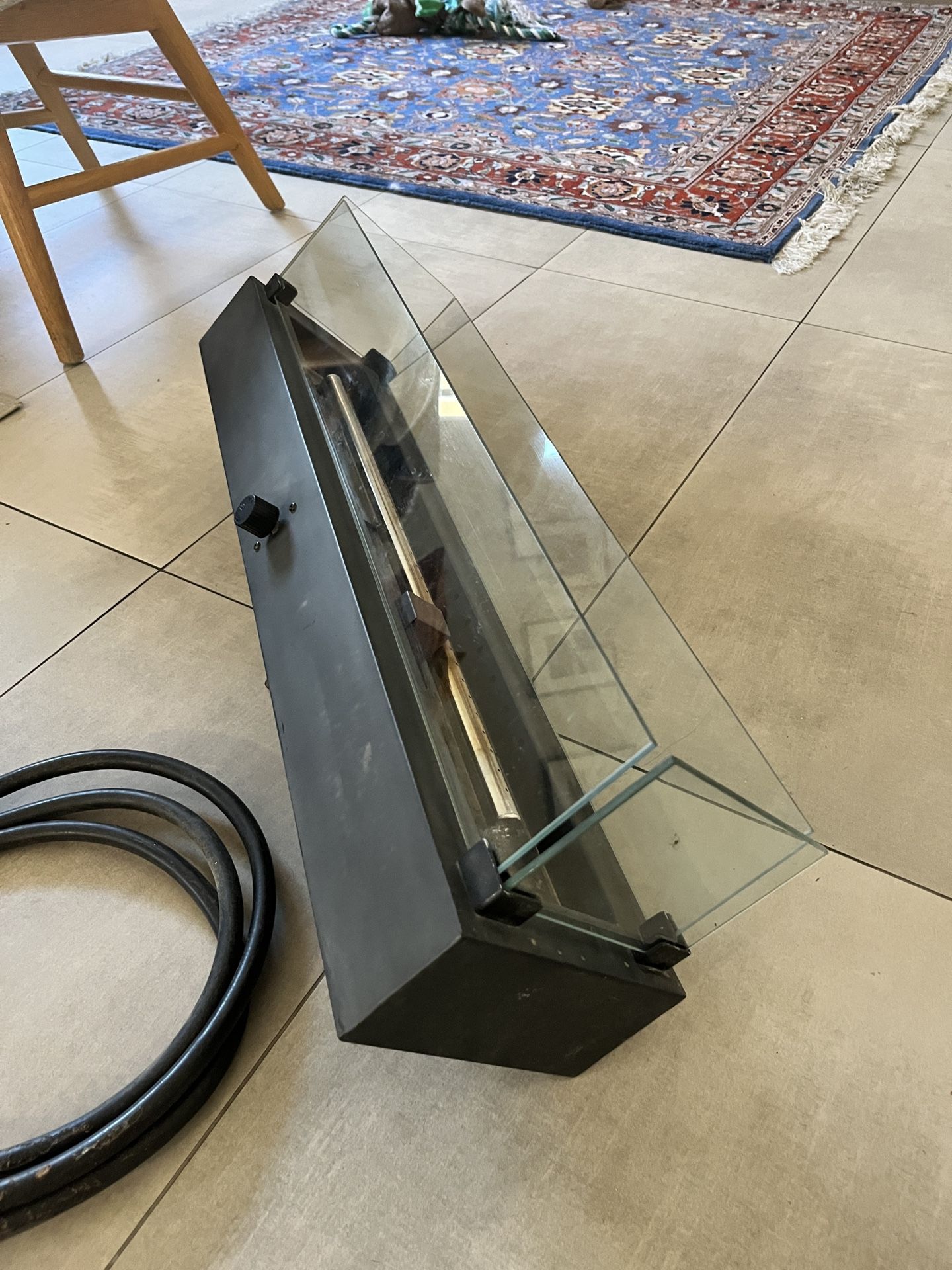 Table Top Fireplace  & Propane tank hideaway