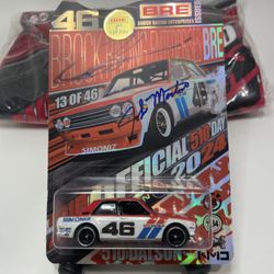 Brock Racing datsun 510 #13/46 limited edition autographed model toy car G21