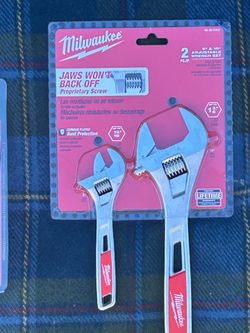 6”&10” Adjustable wrench set.  48-22-7400