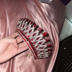 Red & Silver Quince Crown