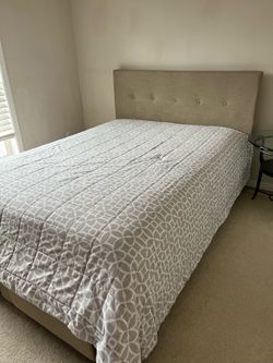 Queen size Bed frame and headboard