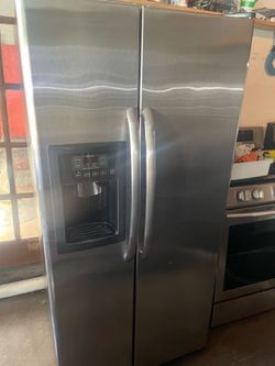 Used stainless steel side by side door