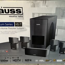 Hauss Media Labs Platinum Series HS-7 5.1 HD Home Theater System