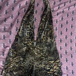 SHEIN Leopard Romper 