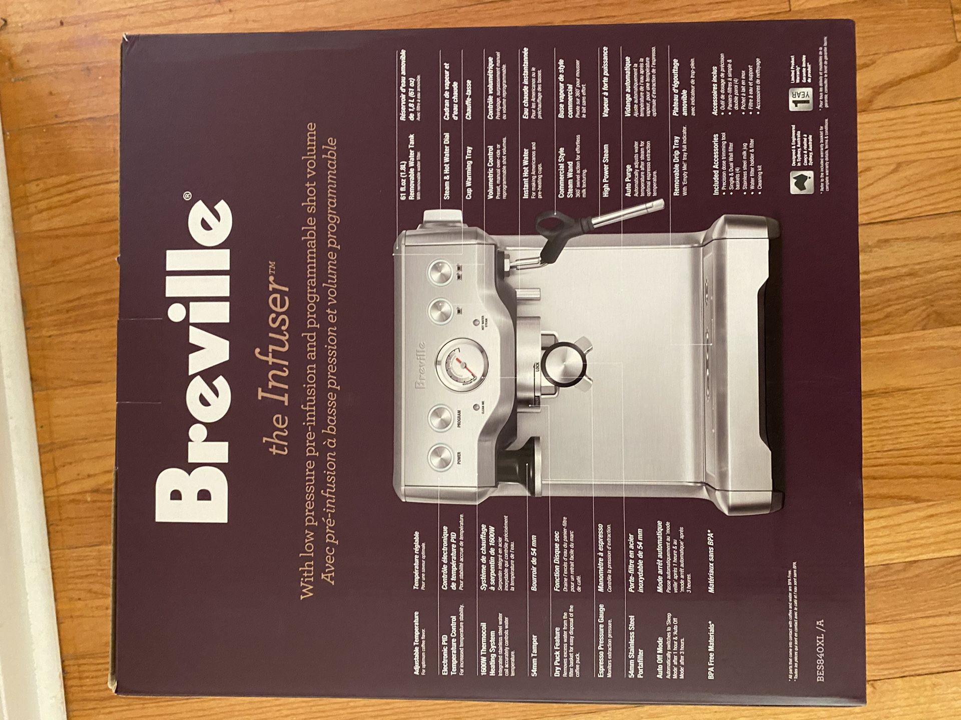 Breville infuser espresso machine