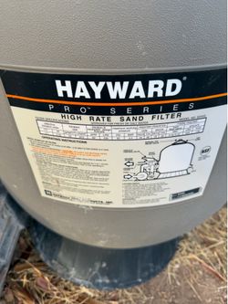 Hayward sand filter