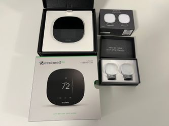 ecobee3 Lite Smart Thermostat + 2 Room Sensors (Mint Condition)