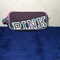 Victoria's Secret Pink And Black Cosmetic Bag