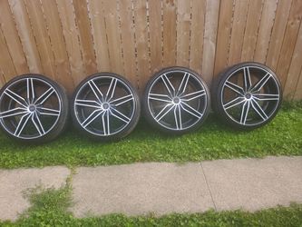 25.\nInch rims and tires