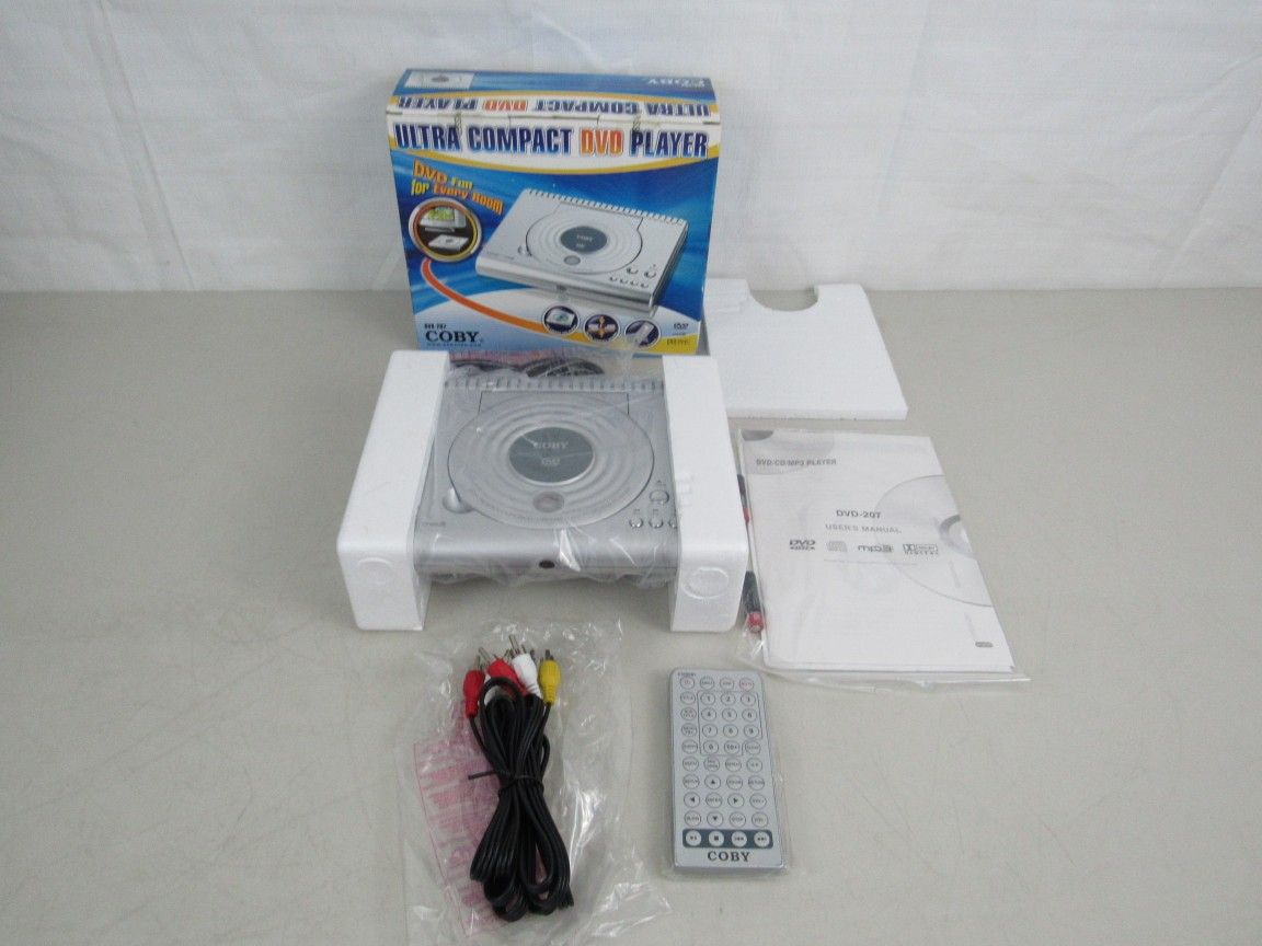 Coby DVD-207 Ultra Compact DVD Player-New Opened Box
