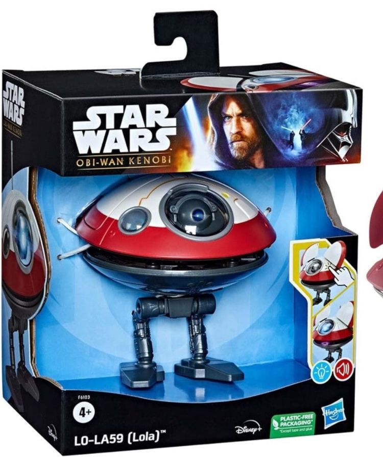 *COLLECTABLE* STAR WARS L0-LA59 (Lola) Droid Toy, OBI-Wan Kenobi Series-Inspired, Interactive Toys