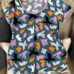 HALLOWEEN SHIRT LULAROE CLASSIC T GHOST SHIRT GHOSTS