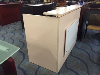 Reception desk maple 60" by 30"