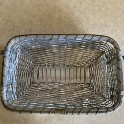 Vintage Woven Aluminium Brass Tray