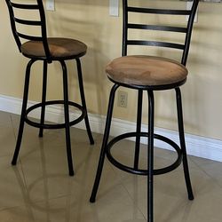 Padded, Rotating Bar Stools
