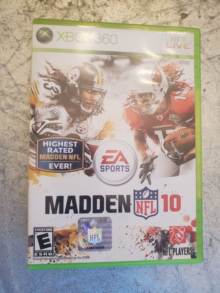 Madden NFL 10 (Microsoft Xbox 360, 2009) football video game