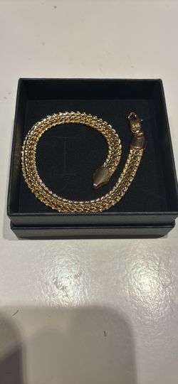 24K Gold Woven Chain Bracelet Unisex