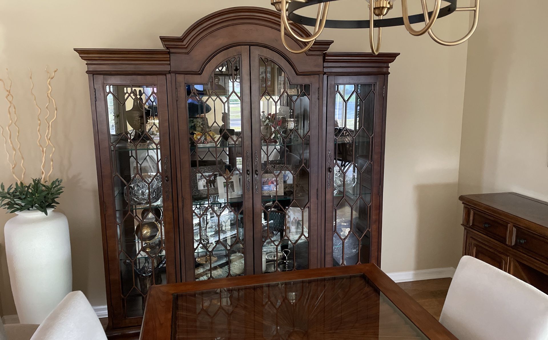 3Piece glass Curio Cabinet