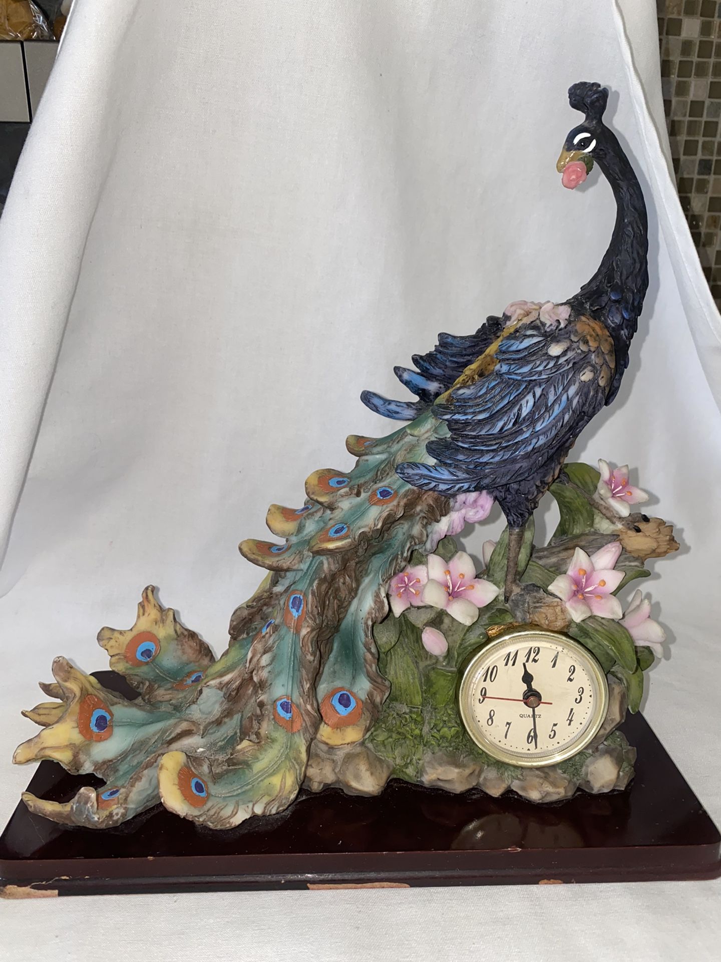 Vintage peacock Clock