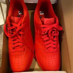 Red Air Force Ones (Size 13)