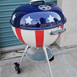 Weber 22" Star Spangled Kettle Bbq Grill New In Box PRICE IS FIRM