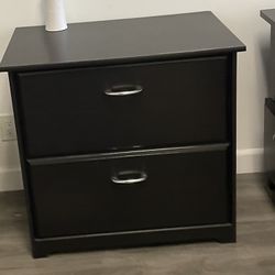 Wooden filing cabinet