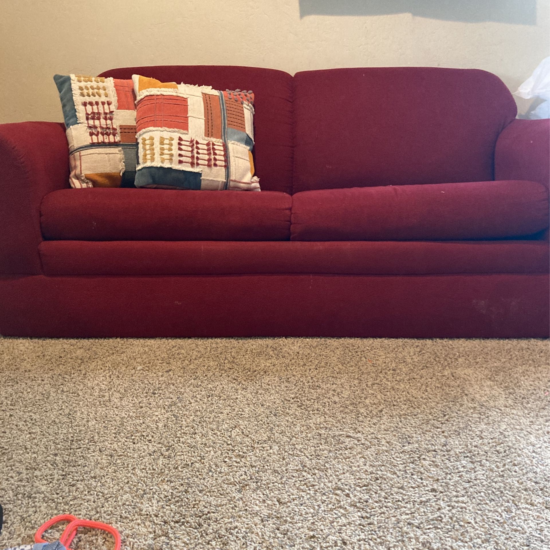 Red Pullout Couch
