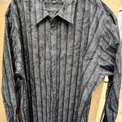 Dress Shirt Black 3x 