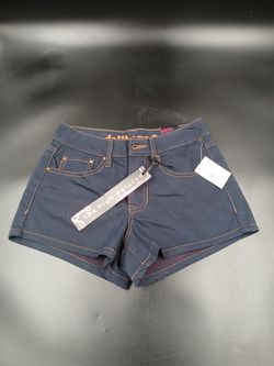 Bullhead High Waisted Shorts Navy Blue