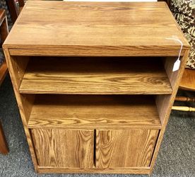 Wooden Microwave Cart