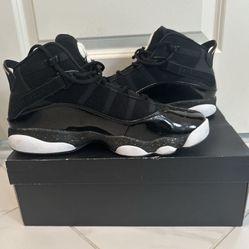 Nike Air Jordan 6 Rings Black Metalic Gold Size 10